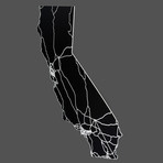 California // Acrylic Cutout State Map