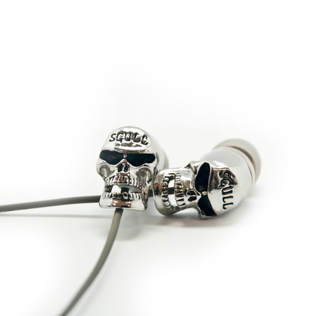 Skull In-Ear Headphones // Chromium Plated