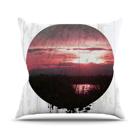 Micah Sager "Valley" Throw Pillow (16" x 16")