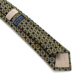 Classic Necktie // Textured Wool Argyle Pattern (Green)