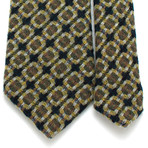 Classic Necktie // Textured Wool Argyle Pattern (Green)