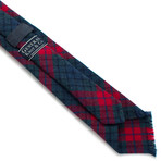 Classic Necktie // Classic Plaid Pattern + Fringe Edge Detail