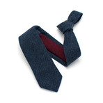 Classic Necktie // Two Tone Tie + Herringbone Pattern