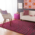 Harlequin // Eggplant + Magenta (5' x 8')