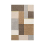 Harlequin // Beige + Taupe + Gray + Lime (5' x 8')