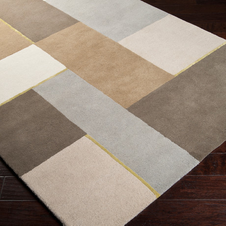 Harlequin // Beige + Taupe + Gray + Lime (5' x 8')