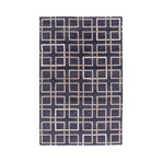 Artist Studio // Navy + Taupe + Ivory (2' x 3')