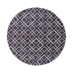 Artist Studio // Navy + Taupe + Ivory (2' x 3')