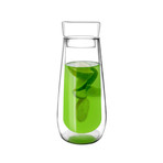 Amo Double Wall Glass Carafe // 750ML // Set of 2