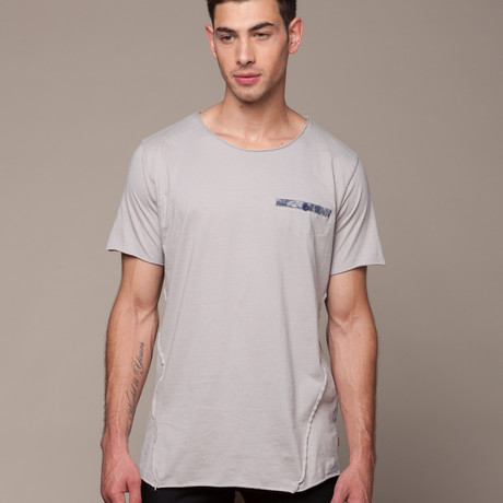 Contrast Pocket Tee // Rhodium (S)