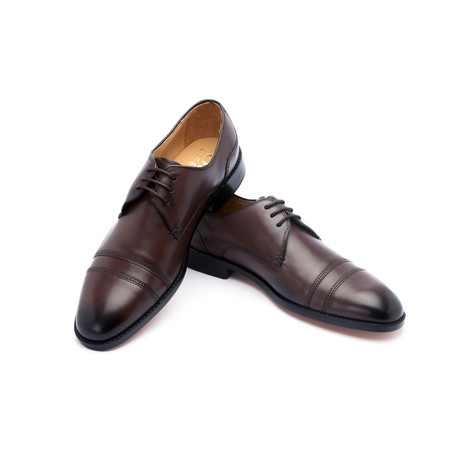 Double-Stitched Derby // Dark Brown (US: 7)