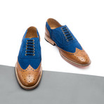 Wingtip Combination Brogue // Tan/Blue (US: 9)