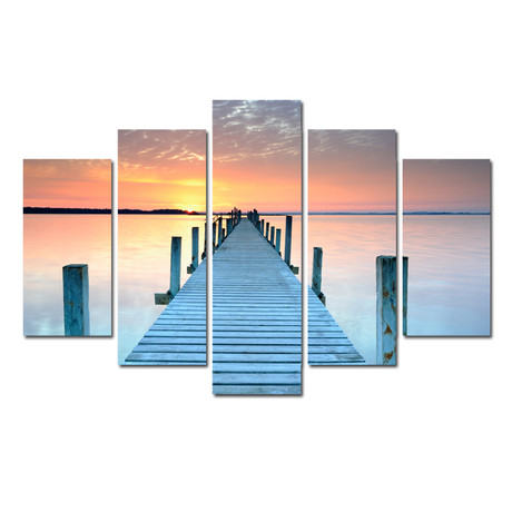 Sun Over The Pier // Pentaptych