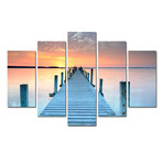 Sun Over The Pier // Pentaptych