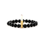 Bullet Bracelet // Onyx & Crystal (Small)