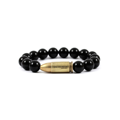 Small Bullet Bracelet // Onyx (Small)