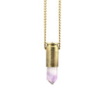 Bullet Necklace // Amethyst