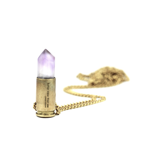 Bullet Necklace // Amethyst