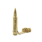 Big Bullet Necklace // Brass