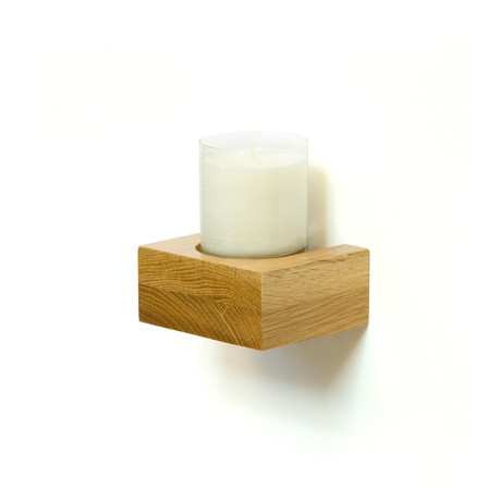 Slimline Candle / Tumbler Shelf (Dark Oak)