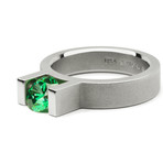 Inox Play // 4.5mm // Green Cubic Zirconia (Size 4)