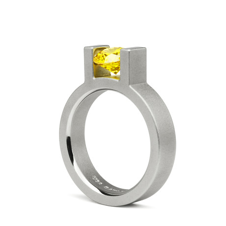 Inox Play // 4.5mm // Yellow Cubic Zirconia (Size 4)