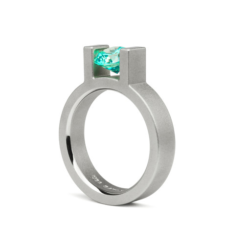 Inox Play // 4.5mm // Mint Green Cubic Zirconia (Size 4)