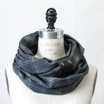 Amelie Scarf // Blue Plaid