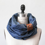 Amelie Scarf // Blue Denin Linen
