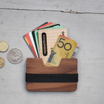 Poquito Wood Wallet // Dark Walnut