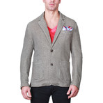 Stripe Fleece Blazer (S)