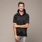 Fulton Shortsleeve Hoodie // Black (S)