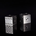 Rix Precision Dice // Stainless Steel // Set of 2