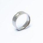 Brushed Finish Equality Titanium Ring (Size 7)