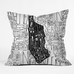 Manhattan Throw Pillow (18" x 18")