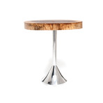 Bolacha Side Table //  Aluminum Base