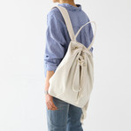 Bucket Backpack (White)