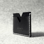 Handcrafted Leather Card Holder // Black