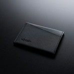 Dash Wallet // Vegetable Tanned Leather Wallet // Black