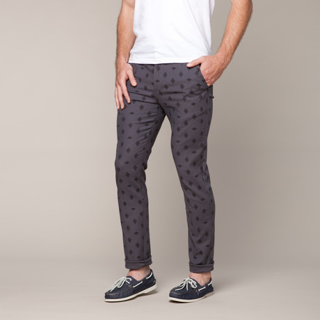 Grant Skinny Stretch Chino // Charcoal Marrakesh (28WX32L)