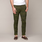 Grant Skinny Stretch Chino // Olive Brush (38WX32L)