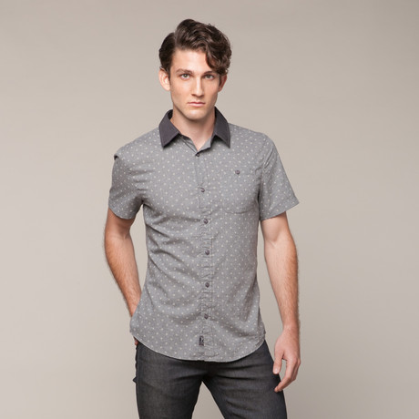 Button Up T-Shirt // Gray (S)