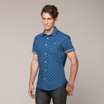 Button Up T-Shirt // Navy (S)