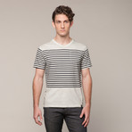 Chest Pocket Striped Tee (XL)