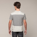 Chest Pocket Striped Tee (XL)