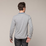 Long Sleeve Henley W/ Pocket // Charcoal (M)