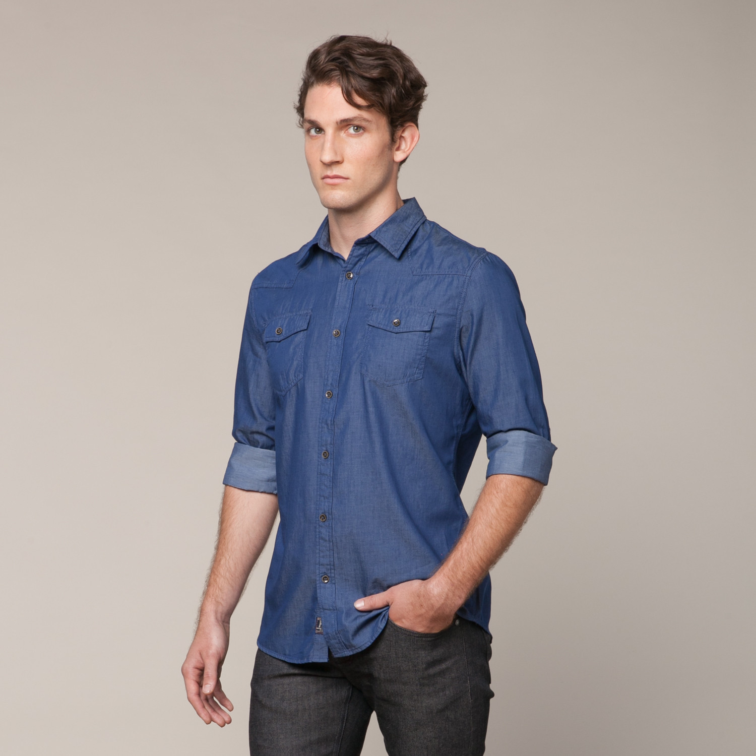 Button Up // Denim (S) - Apparel Clearance - Touch of Modern
