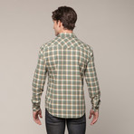 Flannel Button Up // Olive (2XL)