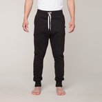 Loose Fit Sweat Pants // Black (XL)