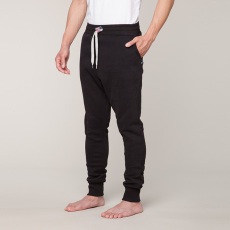 Loose Fit Sweat Pants // Black (XL)
